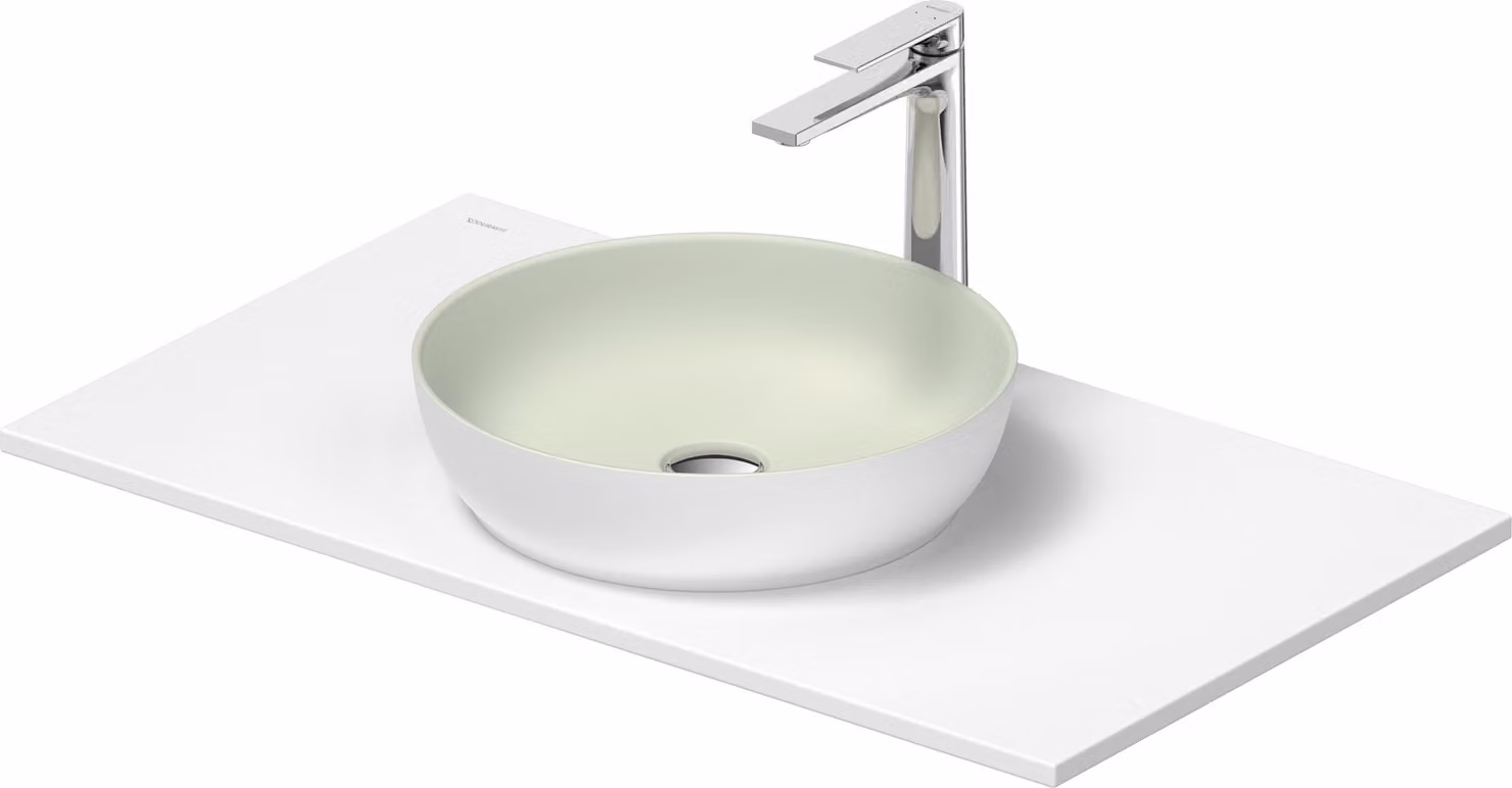 Set de lavabos Duravit Sivida rond avec console 880x500x123mm, 268013FG00, 268013FG00