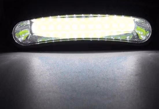Lampada frontale a LED per escursionismo, campeggio, pesca, fascio ampio, mani libere, 3 modalità