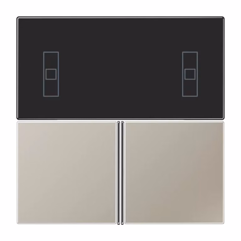 Set di pulsanti Jung, a 3 vie, controllore ambiente F40, serie LS, acciaio inox ES4093TSA