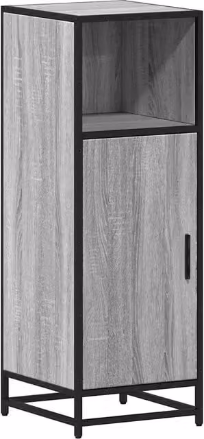 Armadio da bagno industriale 35 x 37,5 x 100 cm grande spazio di archiviazione durevole in legno grigio 02_0049637