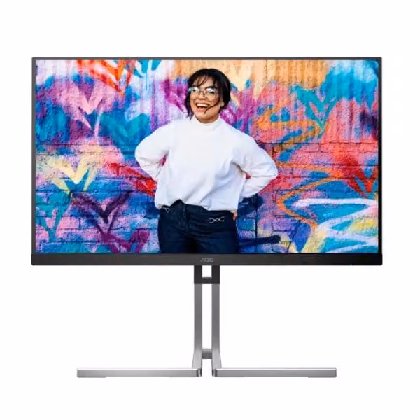 Monitor AOC U27U3CV Graphic Pro da 27 pollici, Pannello IPS UHD 4K, 60 Hz, Nero e Grigio con USB-C – 2