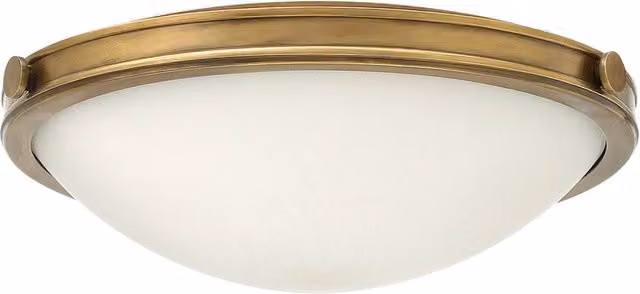 Plafoniera Contemporanea Collier Acciaio Ottone Antico Vetro 3 Luci E27