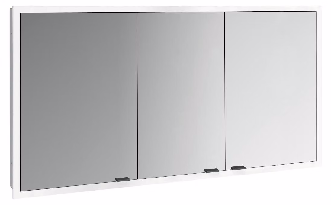 emco prime slim armoire de toilette, 1400mm, 3 portes, modèle encastré, 949713508, 949713508