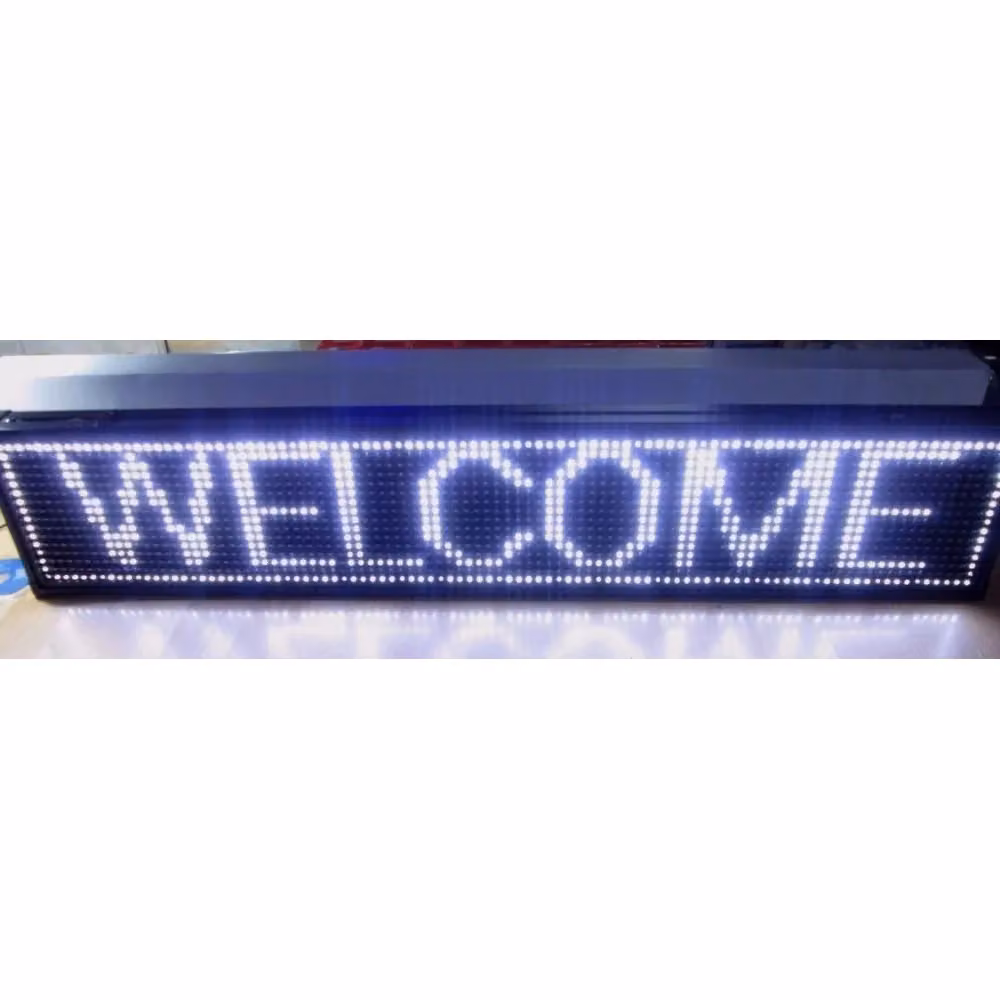 Insegna Luminosa a LED Personalizzabile TradeShop con Scritta Scorrevole, Luce Bianca, L 200 cm x H 40 cm – 2