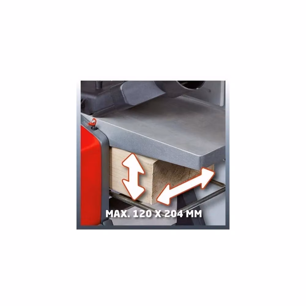 Pialla a filo e spessore Einhell TC-SP 204 rossa con motore da 1500 W e inclinazione a 45° – 2