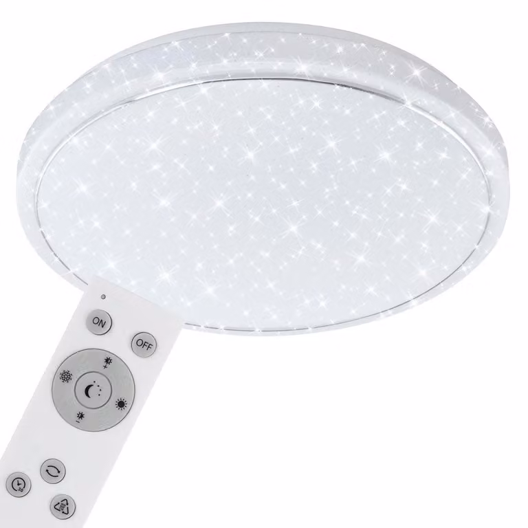 Lampada da soffitto a LED dimmerabile telecomando cielo stellato CCT 48W bianco Briloner