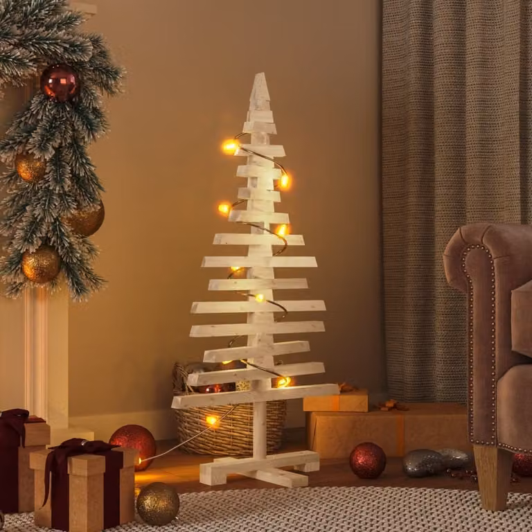 Maison Exclusive - Albero di Natale in legno da decorare 90 cm in legno massello di pino