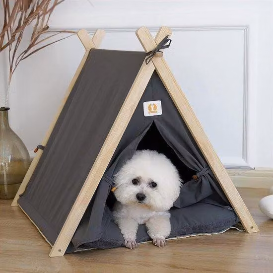 Tenda da giardino con cuscino, rimovibile e idrorepellente, grigia, 63 x 56,5 x 61 cm