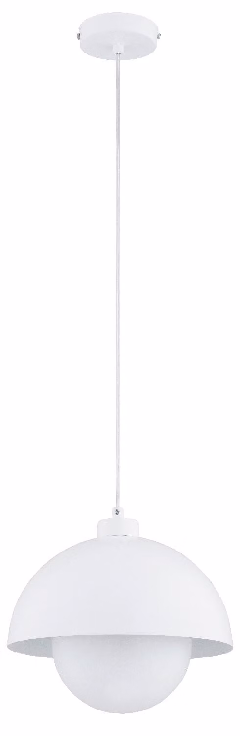 Lampada a sospensione KUGER bianca 1xE27x15W in metallo, dimensioni: 85x27x27 cm, IP20, Alfa