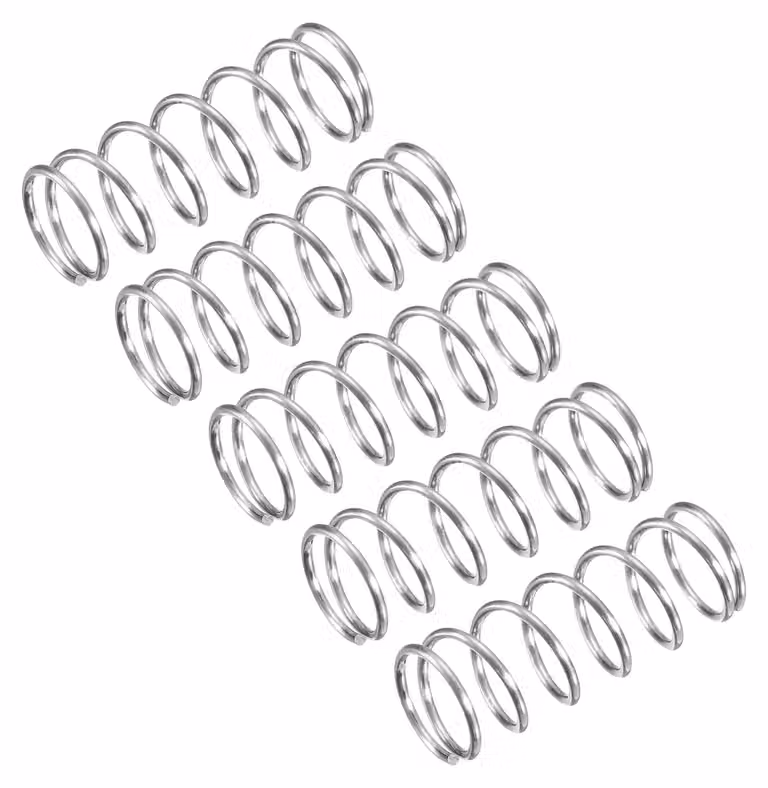 Molle a compression, 5 pezzi, acciaio inossidabile 304, 8x20 mm