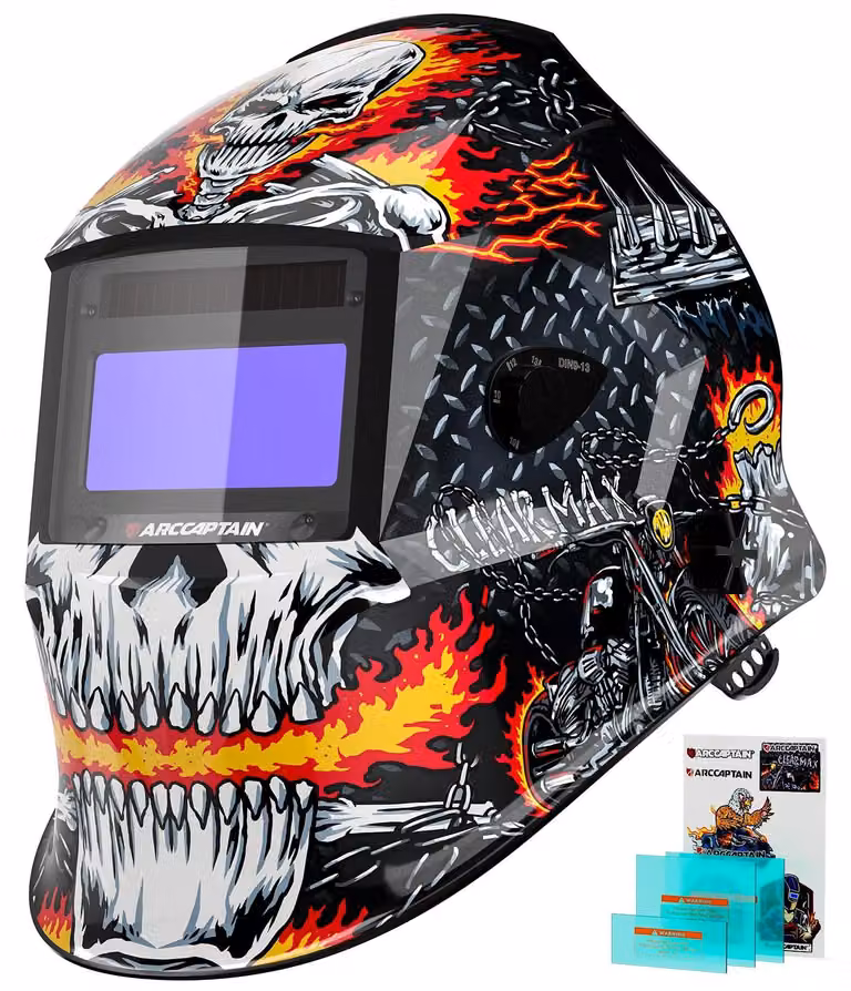 Maschera per saldatura, oscuramento automatico True Color, ampia finestra di visualizzazione, AR-WC007