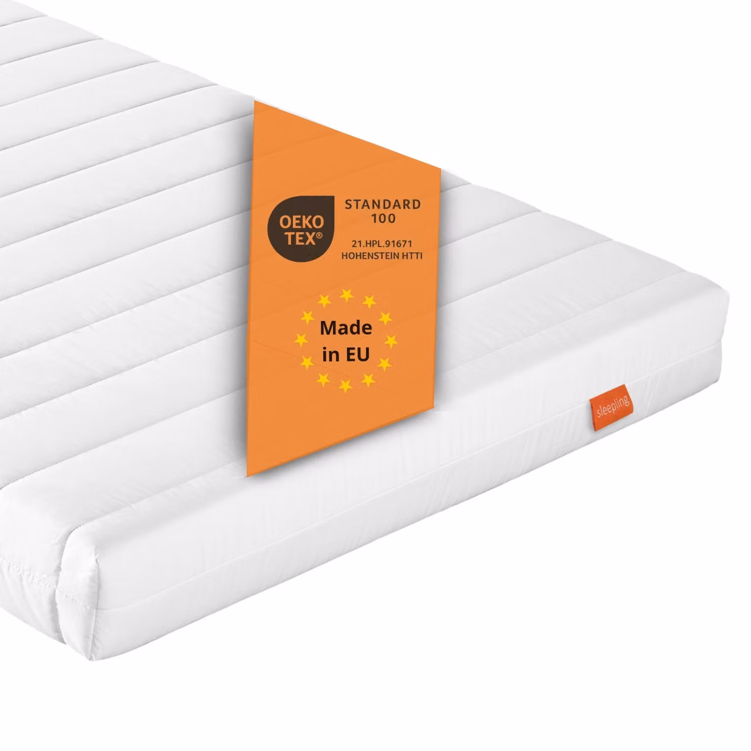 materasso ergonomico in schiuma fredda, 120 x 200 cm, H2, 11 cm, materasso reversibile, sleepling PureComfort