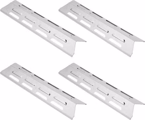Set di 4 piastre in acciaio inossidabile con funzione di dissipazione del calore per ricambi barbecue - Set per barbecue