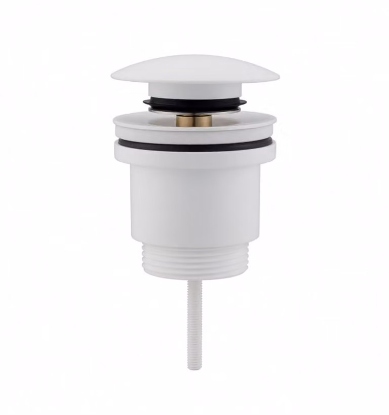 Piletta click-clack universale in ottone GIULY - Bianco Opaco