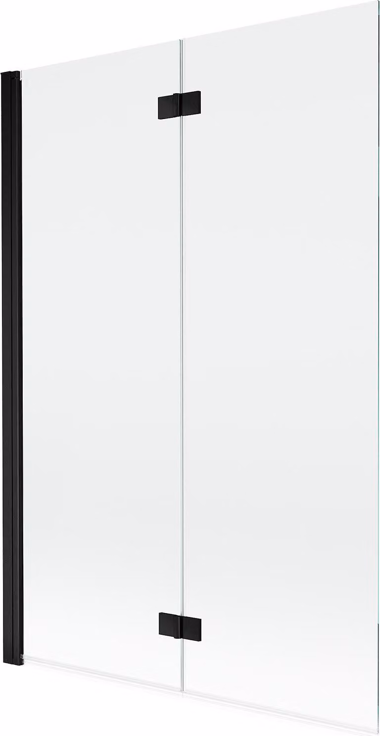 Mexen Mist paratia per doccia a 2 ante sinistra 120 x 150 cm, trasparente, nero - 8A9-120-002-70-00-L