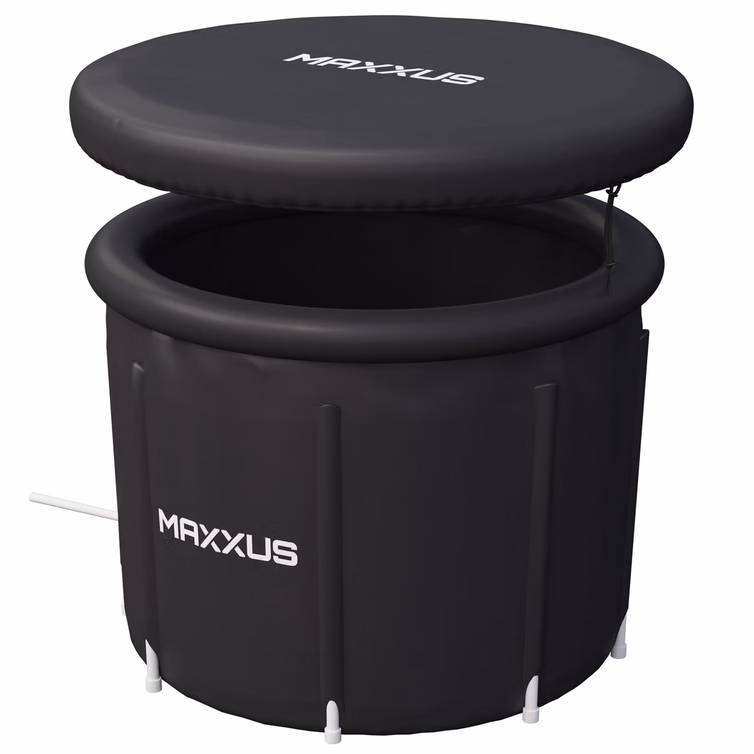 Vasca per bagno di ghiaccio MAXXUS - XL, 450 L, 90 x 75 cm, gonfiabile, con coperchio, pompa, trasportabile - vasca per bagno di ghiaccio, vasca per bagno di ghiaccio, vasca da bagno, vasca per bagno di ghiaccio per uso domestico, crioterapia