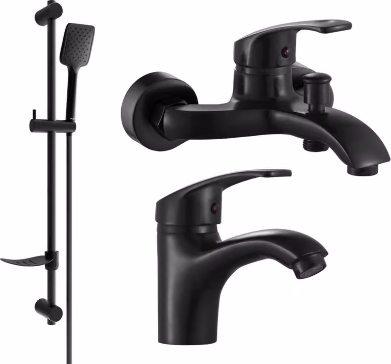 Mexen Fabia DF62 set da bagno, nero - 746503DF62-70