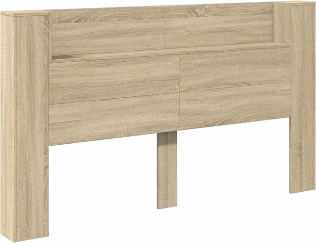 Testiera | Testata con Mobile e LED Sonoma 180 x 16,5 x 103,5 cm