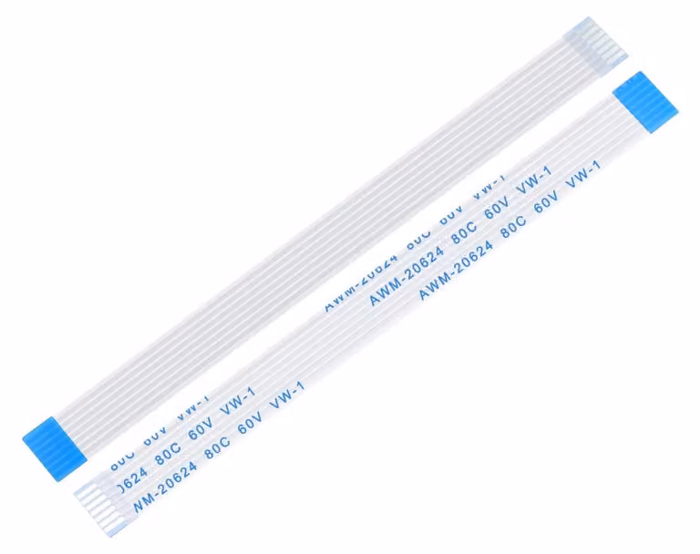 Cavo piatto a 7 poli, sezione 1 mm², lunghezza 80 mm, tipo B, confezione da 10 pezzi.