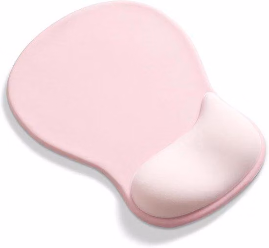 Tappetino da tavolo ergonomico con poggiamano e cuscinetto in gel, 245 x 225 x 23 mm