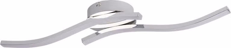 Lampada da soffitto a LED Bradox 12W 3500K 960lm, plastica cromata, dimensioni: 8x56x12 cm, IP20, Reality