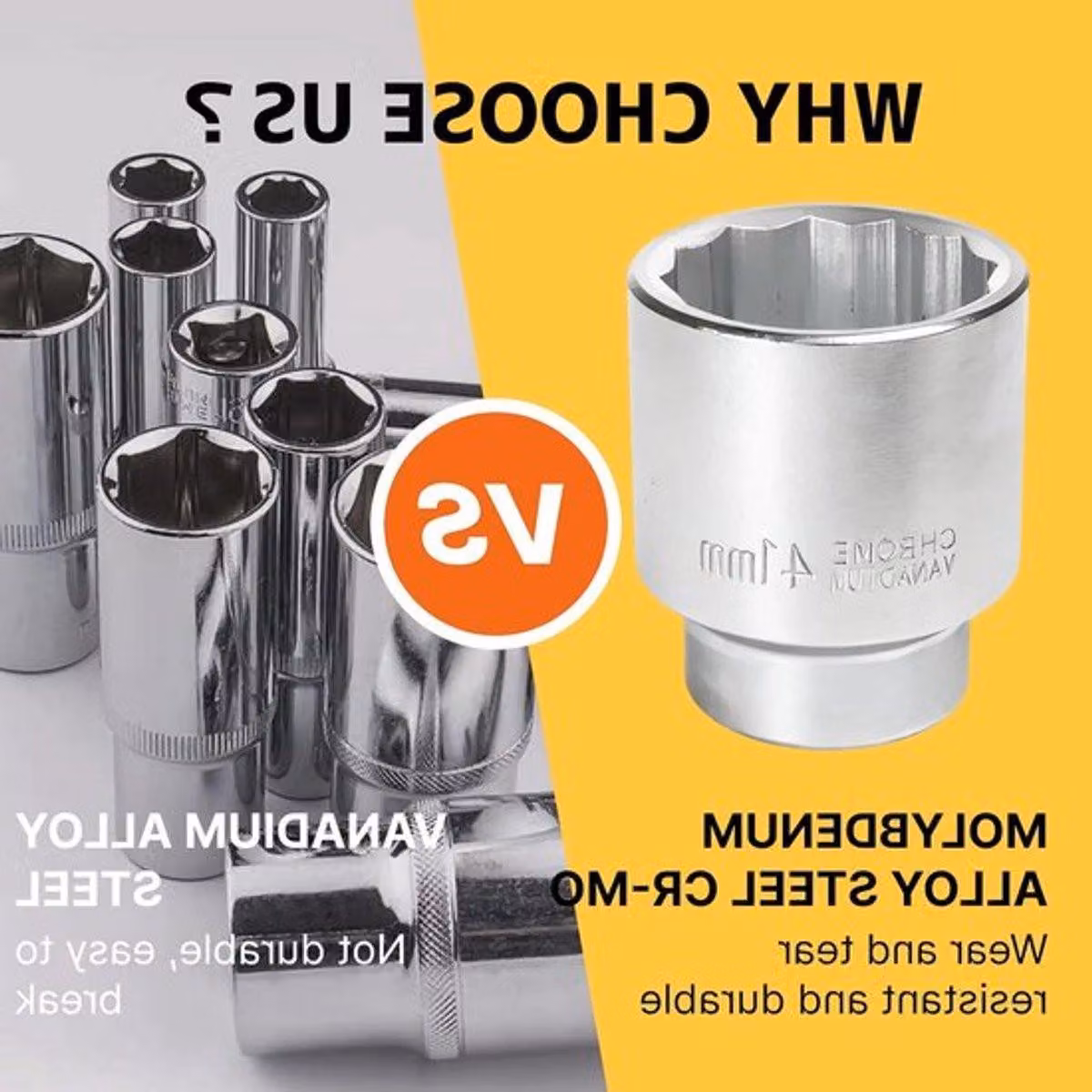 Chiave a bussola da 41 mm, 3/4 di pollice, a 12 lati, chiave robusta e duratura, ideale per uso professionale e applicazioni che richiedono un'elevata coppia