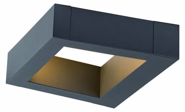 Lampada a parete, 15W, 3000/4000K, colore antracite, tecnologia LED, grado di protezione IP65