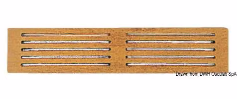 Schermo di protezione in teak Ø 150 mm, 1 pezzo