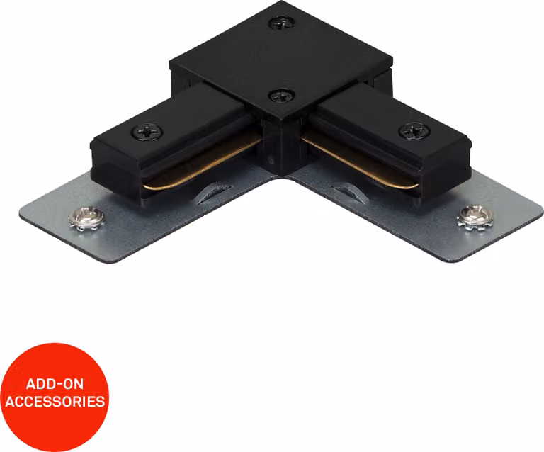 Sistema di binari Briloner Rail, connettore angolare, accessori, nero