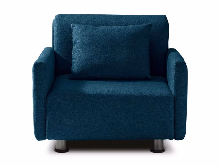 Divano Letto EDITH Blu 80x190 cm