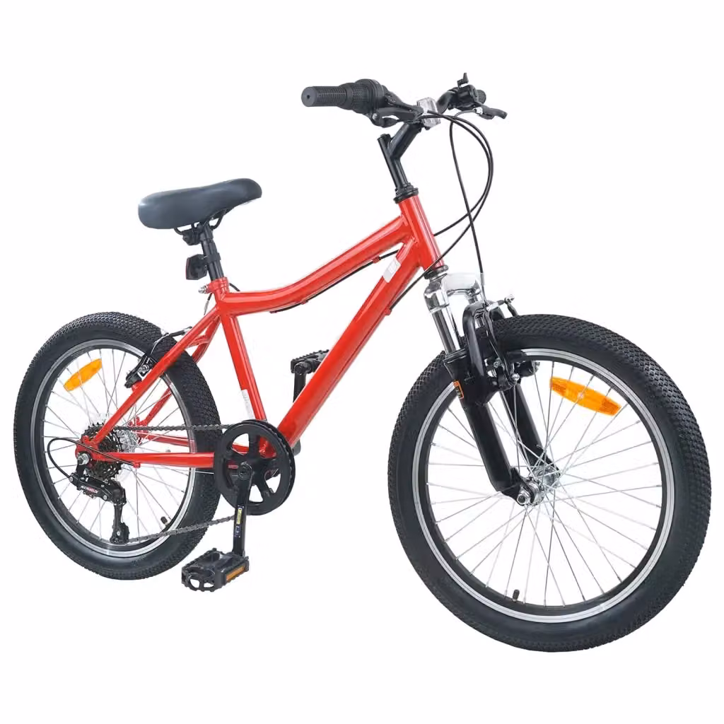 Bicicletta per bambini vidaXL rossa con 6 marce e ruote da 24 pollici – 2