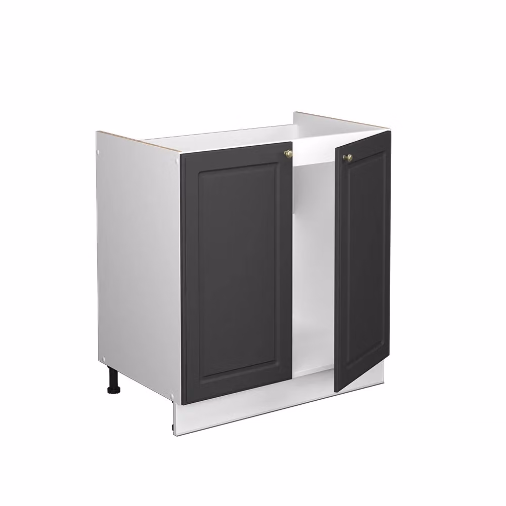 Mobile sottolavabo per bagno Fame-Line Vicco Antracite e Oro senza piano di lavoro L: 80 cm, H: 82 cm – 2