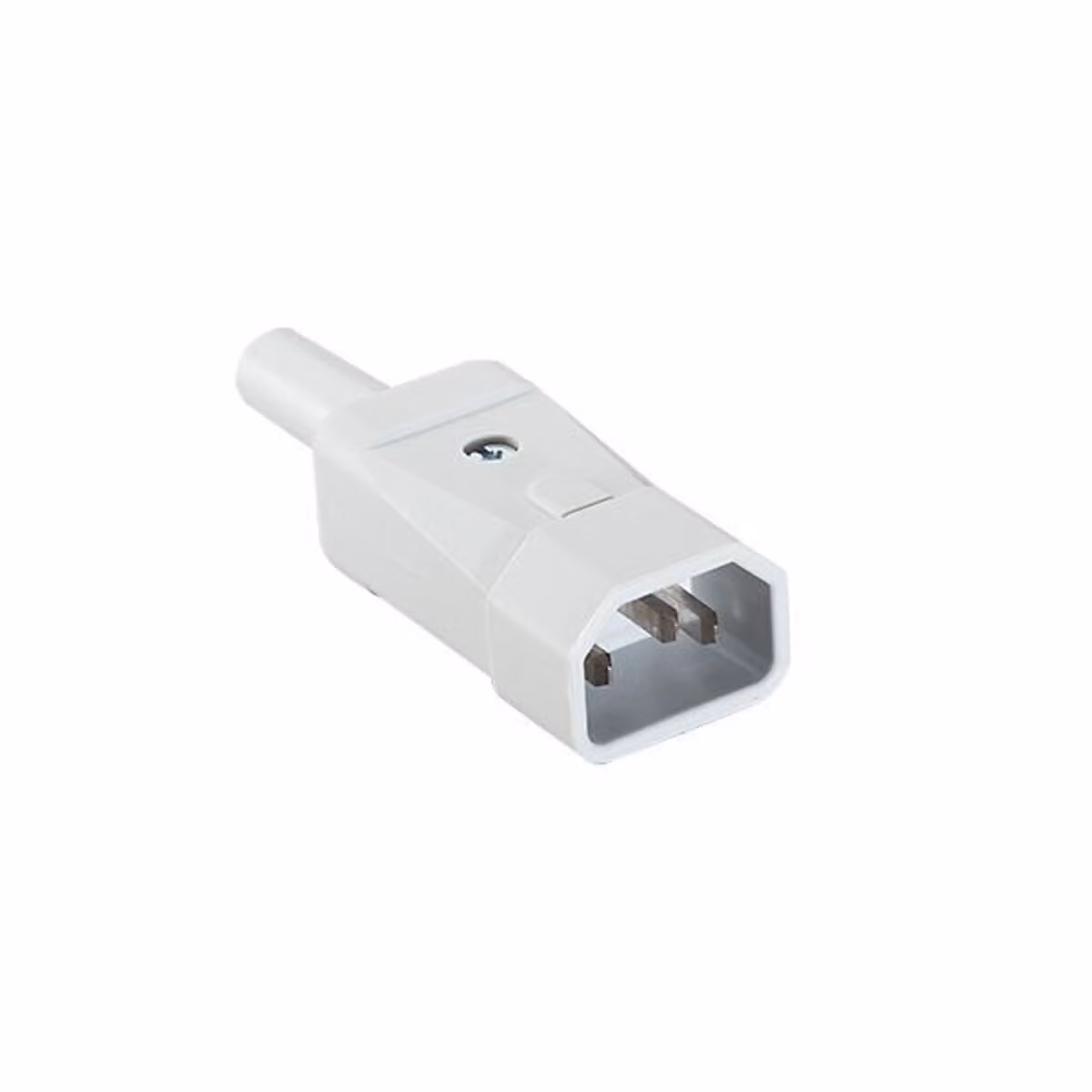 BACHMANN IEC320 C14 maschio, 250V/10A, connettore per cavo, grigio (915.971) (19.07.0735)