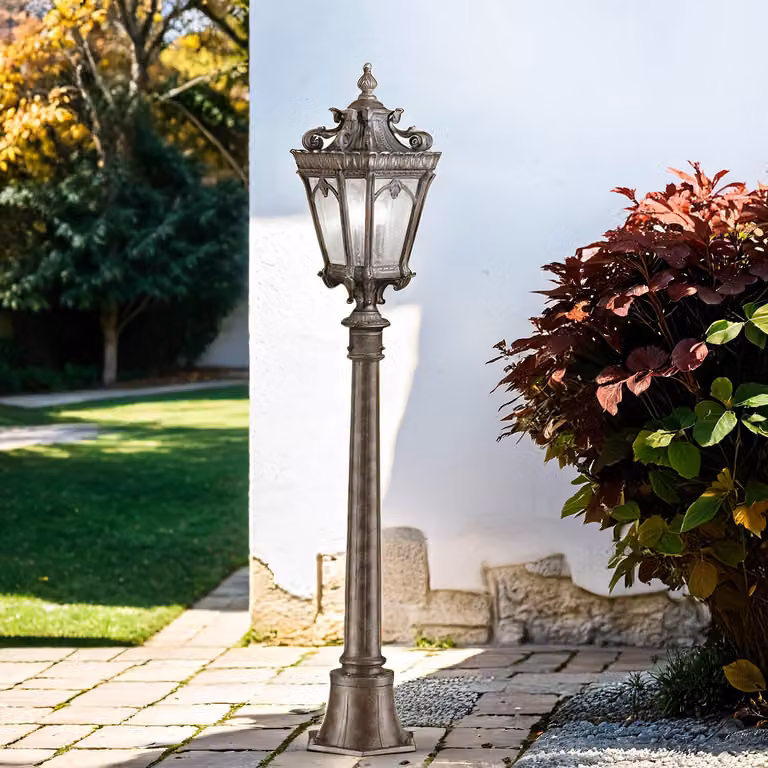 Lampada da terra antica H:110cm da esterno design vintage opulento AMELIA lampada da giardino sentiero terrazzo balcone