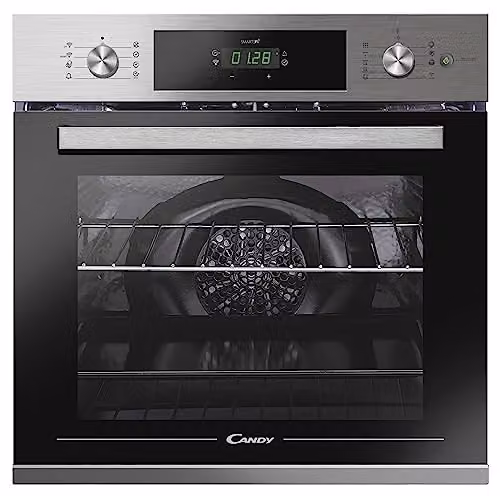 Candy Smart Steam FSCTX886 WIFI Forno Elettrico Multifunzione da Incasso, 70 L, Autopulente, Connesso, Wi-Fi + BLE, Classe A, 59,5x56,8x59,5 cm, Inox