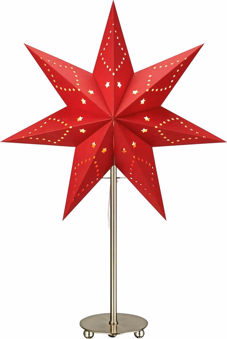 Markslöjd Stand star Saturnus rosso, H 52 cm x P 10 cm x L 35 cm