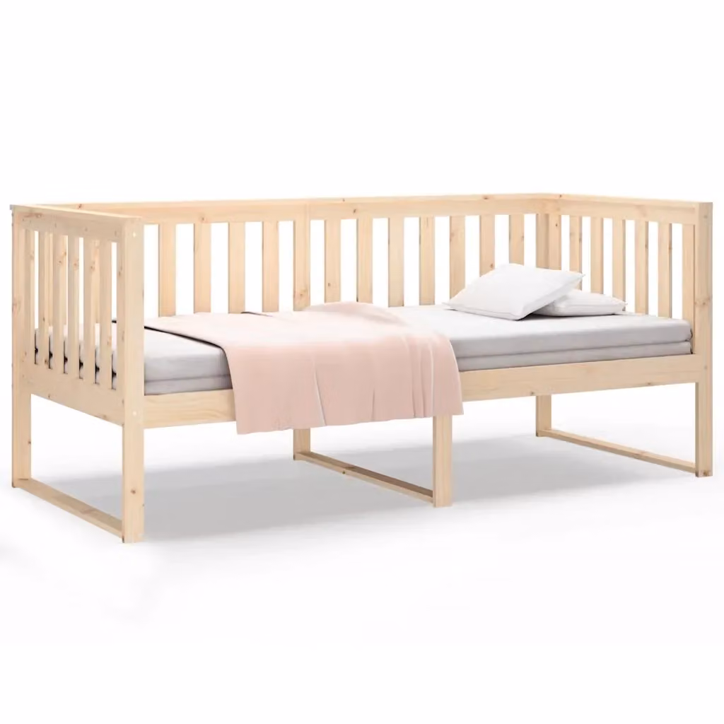 Dormeuse senza materasso vidaXL in legno massello di pino marrone L/P/H: 200 x 100 x 90 cm – 2