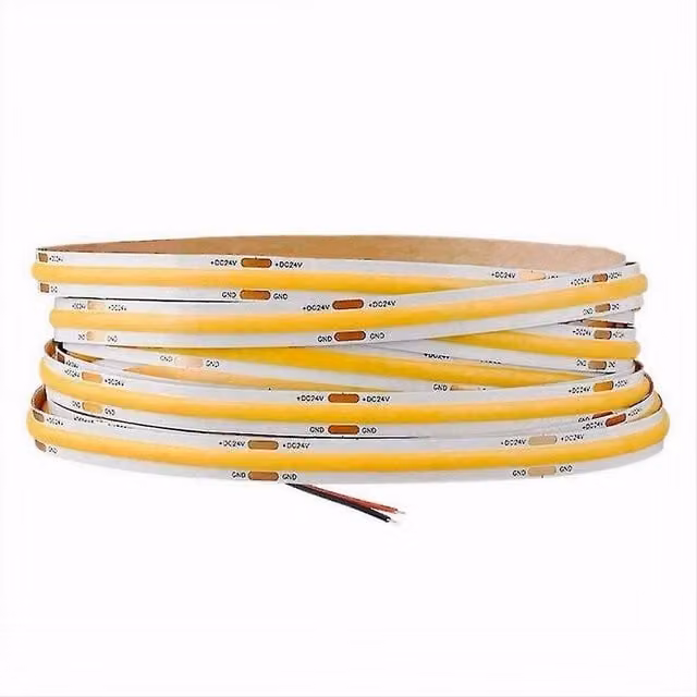 Trade Shop - Striscia Led Cob Strip Bobina 50mt 24volt Led Smd Luce 4000k 6500k 3000k Cob-50m -