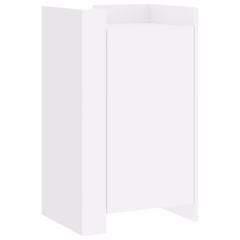 Credenza Bianca 45x35x75 cm in Legno Multistrato