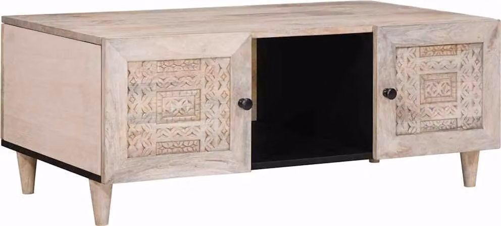 Tavolino da salotto Beige 100 x 54 x 40 cm Legno ingegnerizzato