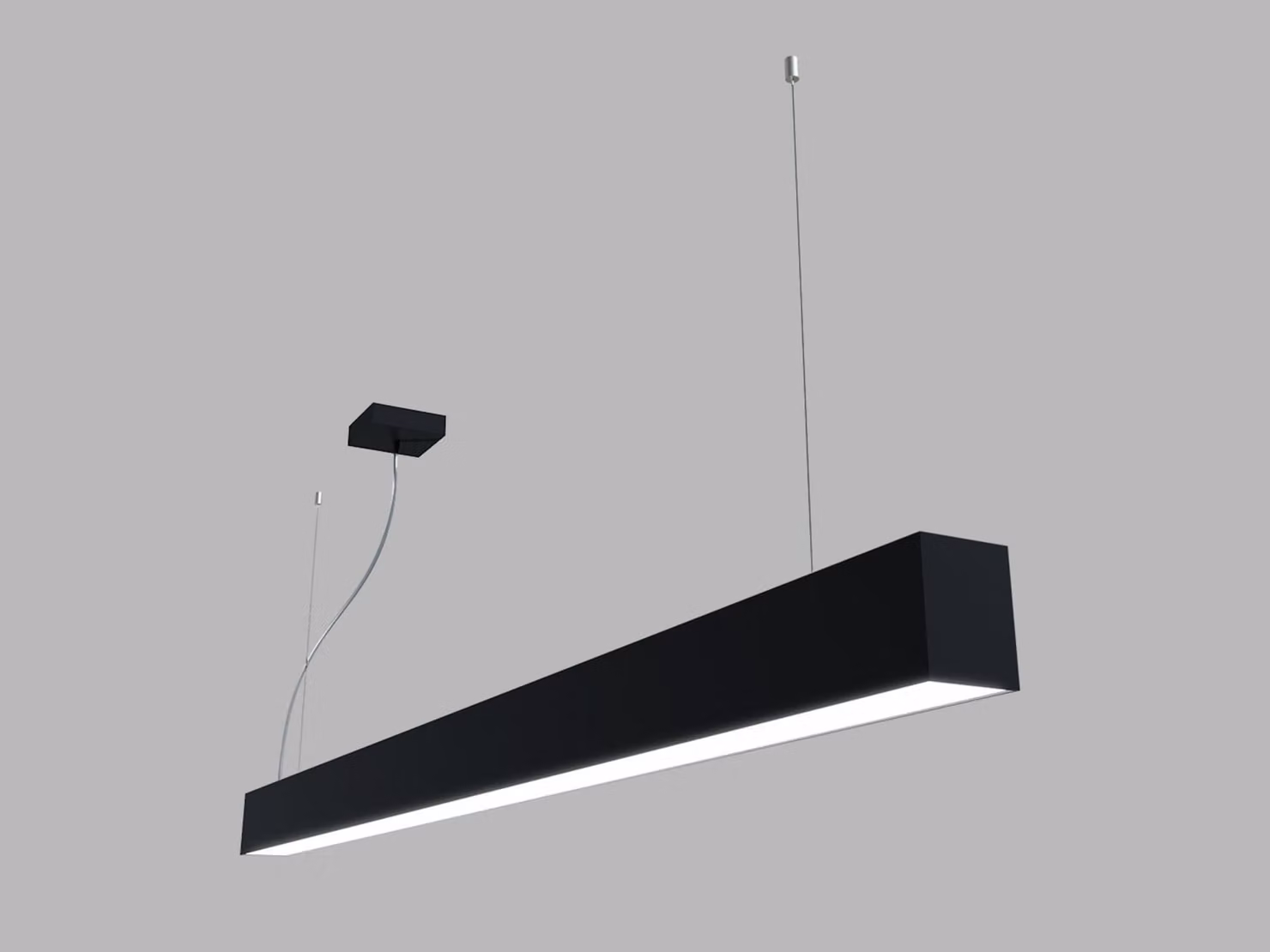LED2 3314353DT Lampada a sospensione LINO II 150 P-Z, B TRIAC 49W 3000K/3500K/4000K nera