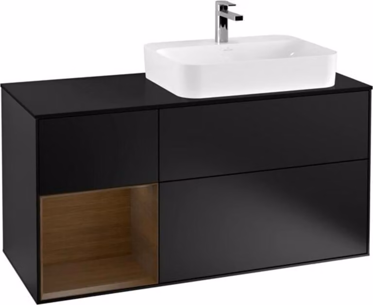 V&B illuminazione a parete del mobiletto Finion 120cm, Pl b m, Reg li wal ven, bla m Lac
