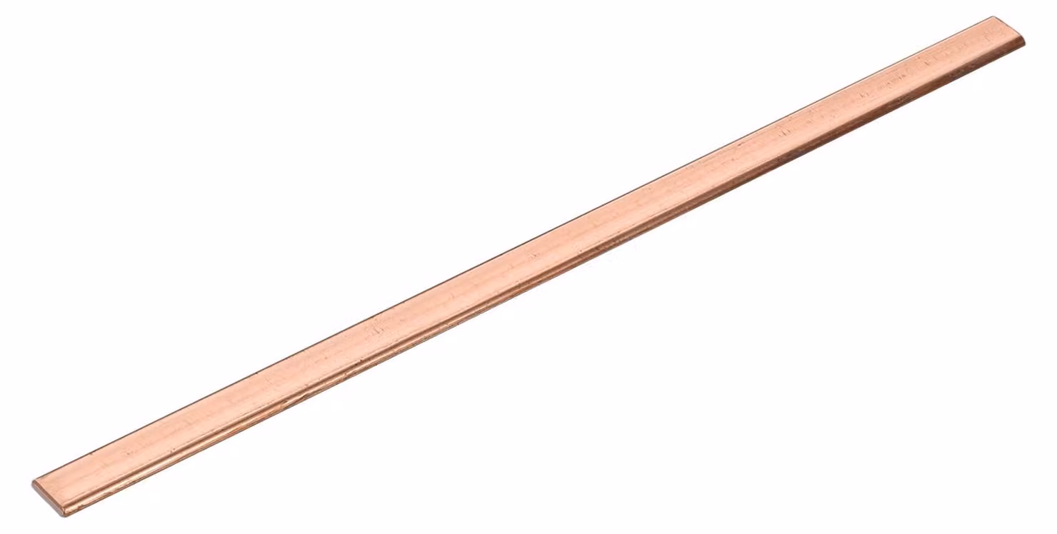 Barra piatta in rame, dimensioni 2x10x200 mm, per applicazioni elettriche