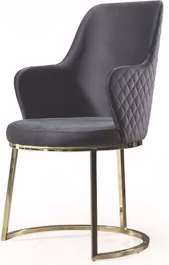 Polsterstuhl Moderne Design Textil Lehnstuhl Schwarz Esszimmer Luxus Möbel