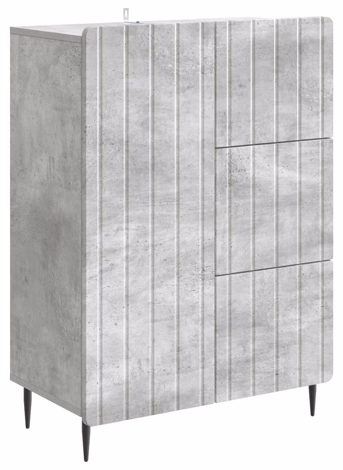 Credenza con cassetto Grigio Cemento 66 x 34,5 x 91,5 cm