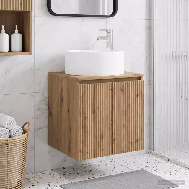 Mobile lavabo da parete Rovere Artigianale 890471