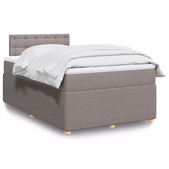 Giroletto a Molle con Materasso Tortora 120x200 cm in Tessuto 3289741