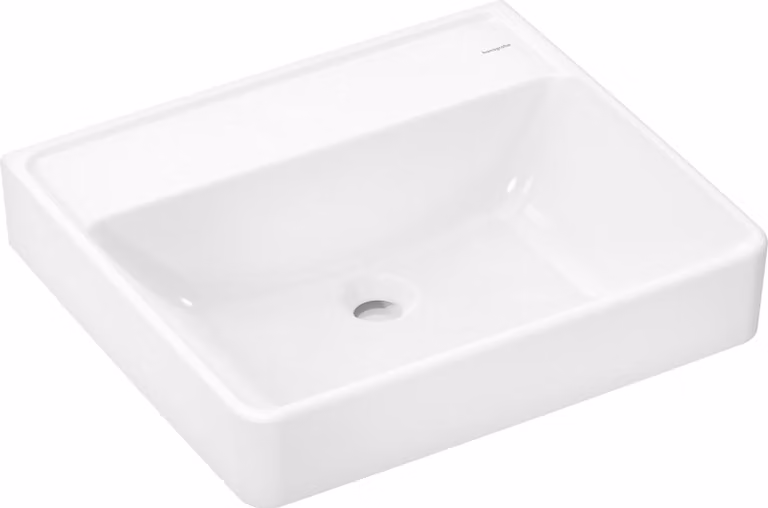 hansgrohe Xanuia Q lavabo, sans trou pour robinet, sans trop-plein, 550x480mm, SmartClean, blanc, 61148450, 61148450