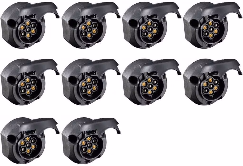 10x presa a 8 pin 12V 16A con coperchio