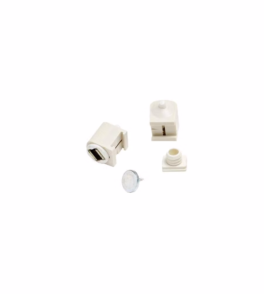 Chiusura Magnetica Con Spina Bianco Pz.2